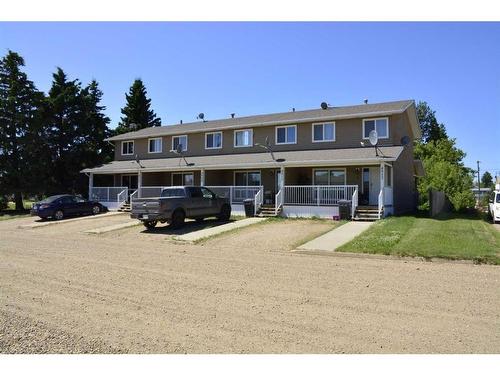 4906-4914 49 Street, Berwyn, AB - Outdoor With Deck Patio Veranda With Facade