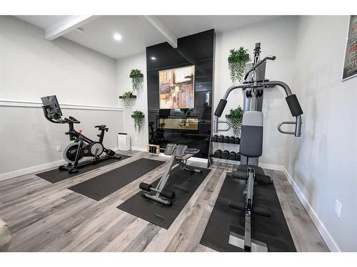 5705 Poplar Lane, Rural Grande Prairie No. 1, County Of, AB - Indoor Photo Showing Gym Room