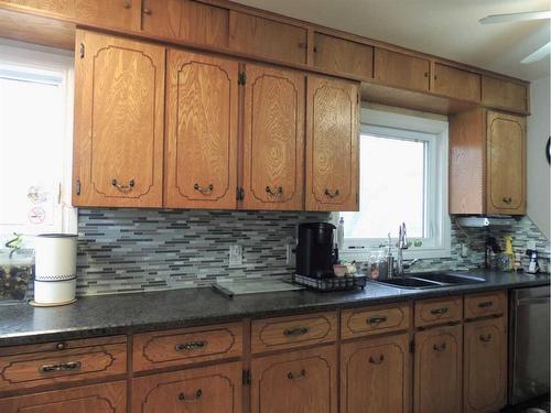 10403 111 Avenue, Grande Prairie, AB - Indoor Photo Showing Kitchen With Double Sink