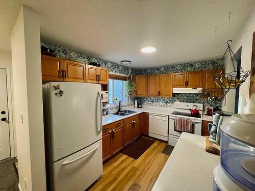 10206 106 Street, High Level, AB - Indoor Photo Showing Kitchen With Double Sink