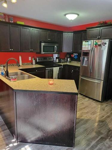 11307 91 Street, Peace River, AB - Indoor Photo Showing Kitchen With Double Sink