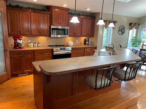 11207 110 Ave. Close, Fairview, AB - Indoor Photo Showing Kitchen With Double Sink