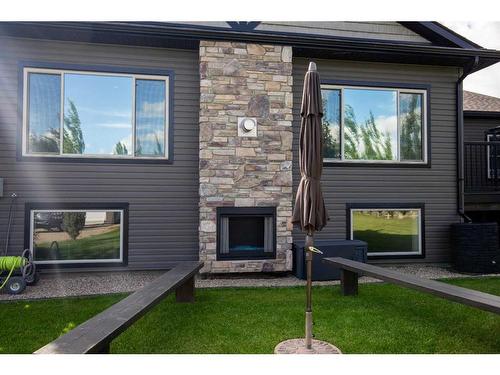 7626 Abbey Lane, Rural Grande Prairie No. 1, County Of, AB - Outdoor With Fireplace