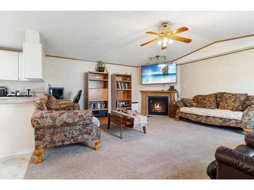 405-Silver Pointe Drive, Rural Grande Prairie No. 1, County Of, AB - Indoor Photo Showing Living Room With Fireplace