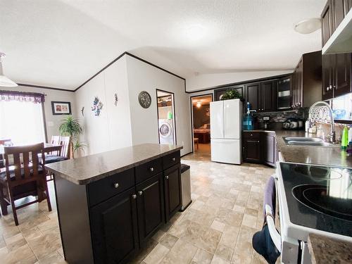 8366 794 Township, Rural Saddle Hills County, AB - Indoor Photo Showing Kitchen With Double Sink