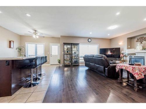 10506 129 Avenue, Grande Prairie, AB - Indoor Photo Showing Living Room With Fireplace