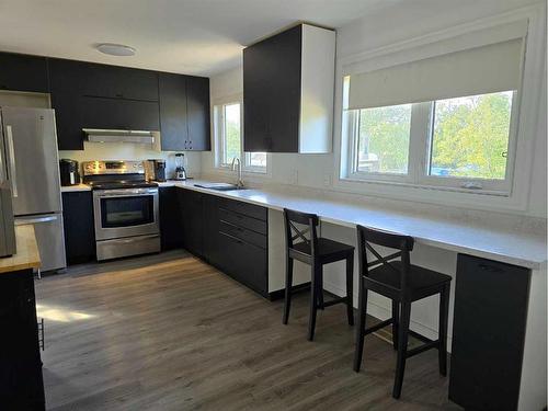 4607 55 Street, Rycroft, AB - Indoor Photo Showing Kitchen With Stainless Steel Kitchen