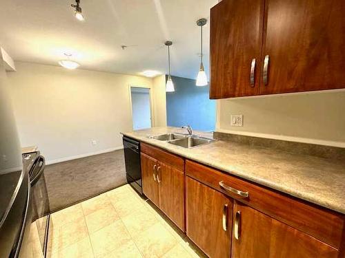 111-9120 96 Avenue, Grande Prairie, AB - Indoor Photo Showing Kitchen With Double Sink