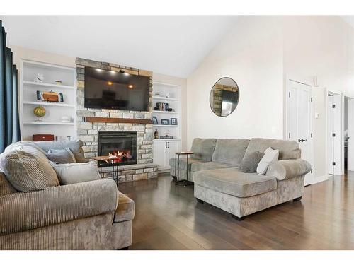 11910 79 Avenue, Grande Prairie, AB - Indoor Photo Showing Living Room With Fireplace