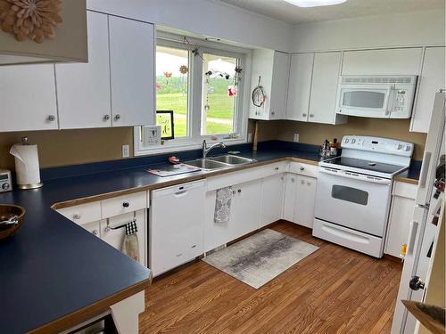 6800 100 Avenue, Peace River, AB - Indoor Photo Showing Kitchen With Double Sink