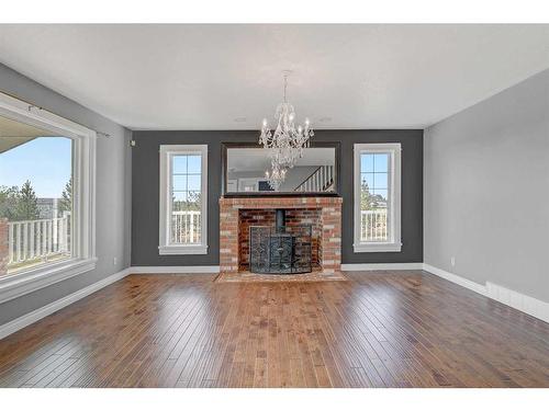 721040 Rge Rd 54, Rural Grande Prairie No. 1, County Of, AB - Indoor Photo Showing Living Room With Fireplace