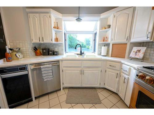 6101 96A Street, Grande Prairie, AB - Indoor Photo Showing Kitchen With Double Sink