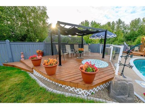 6101 96A Street, Grande Prairie, AB - Outdoor With In Ground Pool With Deck Patio Veranda