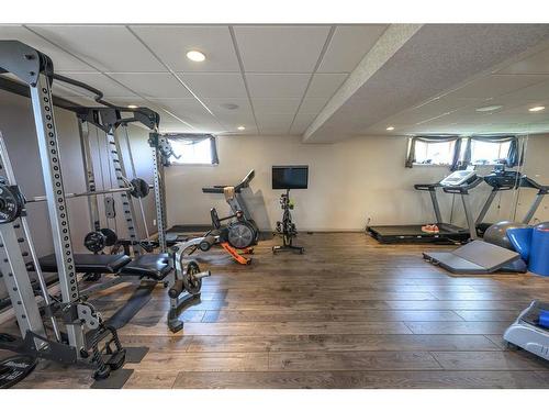 710049 71 Range, Rural Grande Prairie No. 1, County Of, AB - Indoor Photo Showing Gym Room