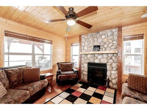 53 Boyd Lakeshore, Rural Greenview No. 16, M.D. Of, AB - Indoor Photo Showing Living Room With Fireplace