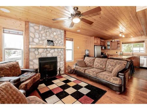 53 Boyd Lakeshore, Rural Greenview No. 16, M.D. Of, AB - Indoor Photo Showing Living Room With Fireplace