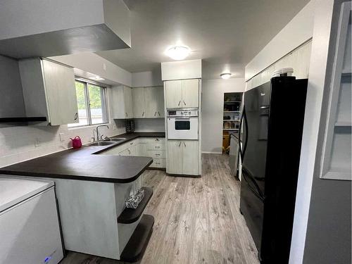 10266 111 Avenue, Grande Prairie, AB - Indoor Photo Showing Kitchen With Double Sink