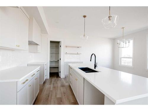 8222 87A Street, Grande Prairie, AB - Indoor Photo Showing Kitchen With Double Sink With Upgraded Kitchen