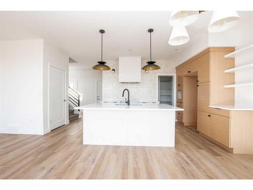 8221 87 Street, Grande Prairie, AB - Indoor Photo Showing Kitchen With Upgraded Kitchen