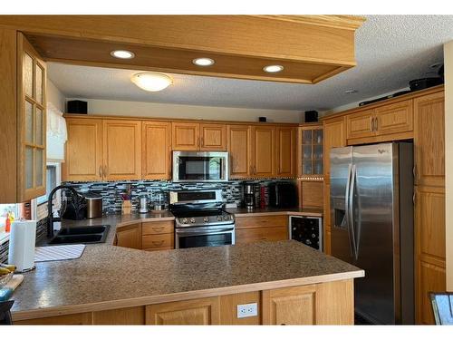 10603 99 Street, Peace River, AB - Indoor Photo Showing Kitchen With Double Sink