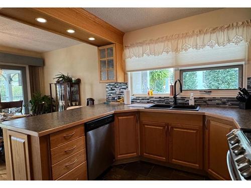 10603 99 Street, Peace River, AB - Indoor Photo Showing Kitchen With Double Sink