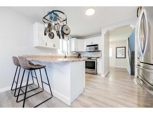 12012 Crystal Lake Drive, Grande Prairie, AB - Indoor Photo Showing Kitchen With Stainless Steel Kitchen With Upgraded Kitchen