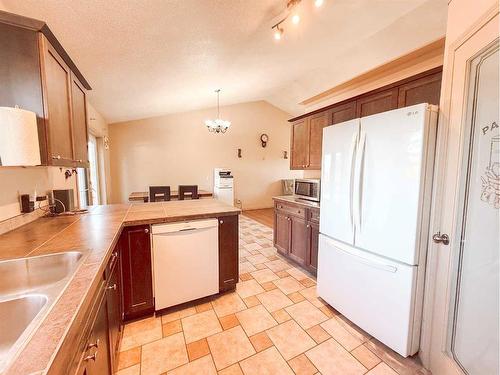 4404 46 Street, Spirit River, AB - Indoor Photo Showing Kitchen With Double Sink