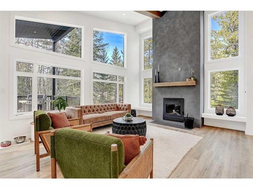 17-704016 Range Road 70, Rural Grande Prairie No. 1, County Of, AB - Indoor Photo Showing Living Room With Fireplace