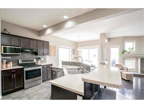 8958 95 Avenue, Grande Prairie, AB - Indoor Photo Showing Kitchen With Stainless Steel Kitchen With Double Sink With Upgraded Kitchen