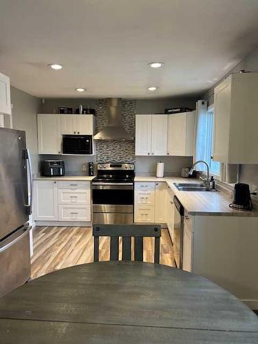 10015 100 Street, High Level, AB - Indoor Photo Showing Kitchen With Double Sink