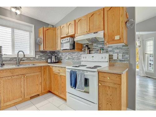 12408 98 Street, Grande Prairie, AB - Indoor Photo Showing Kitchen With Double Sink