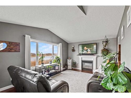 9535 92 Street, Wembley, AB - Indoor Photo Showing Living Room With Fireplace