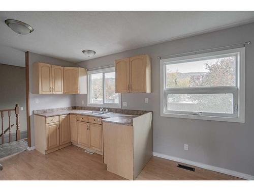 7413 98B St, Peace River, AB - Indoor Photo Showing Kitchen With Double Sink