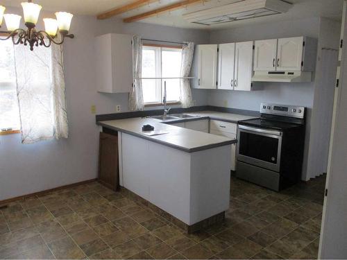 420 3Rd Street Ne, Manning, AB - Indoor Photo Showing Kitchen With Double Sink