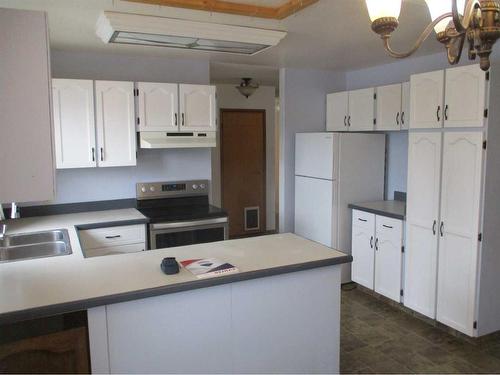 420 3Rd Street Ne, Manning, AB - Indoor Photo Showing Kitchen With Double Sink