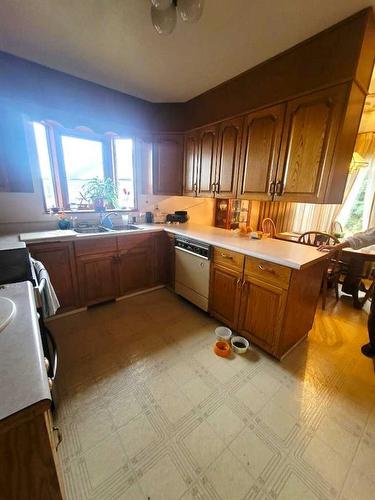 5832-59 Avenue, High Prairie, AB - Indoor Photo Showing Kitchen With Double Sink