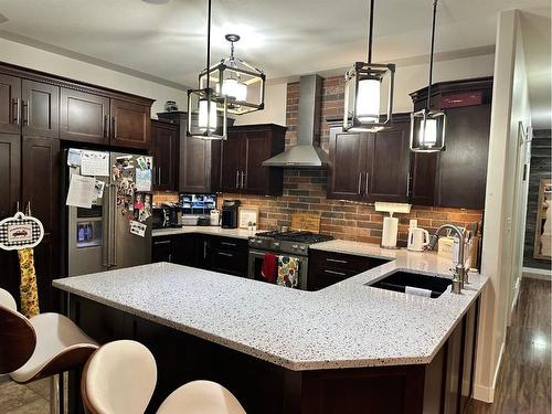 222 Range Road, Rural Northern Lights, County Of, AB - Indoor Photo Showing Kitchen With Double Sink With Upgraded Kitchen