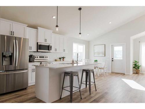 9507 114 Avenue, Clairmont, AB - Indoor Photo Showing Kitchen With Stainless Steel Kitchen With Upgraded Kitchen