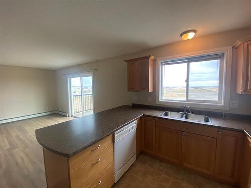 5-5101 42 Avenue, Grimshaw, AB - Indoor Photo Showing Kitchen With Double Sink