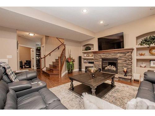 8017 Tamarack Close, Rural Grande Prairie No. 1, County Of, AB - Indoor Photo Showing Living Room With Fireplace