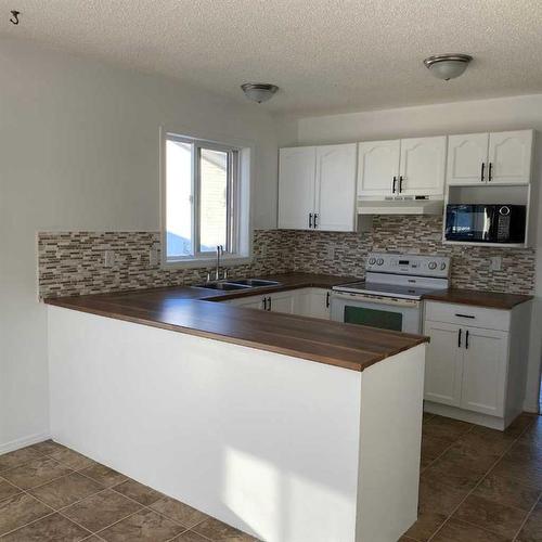 11310 92A Street, Grande Prairie, AB - Indoor Photo Showing Kitchen With Double Sink