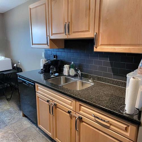 105-9005 99 Street, Peace River, AB - Indoor Photo Showing Kitchen With Double Sink