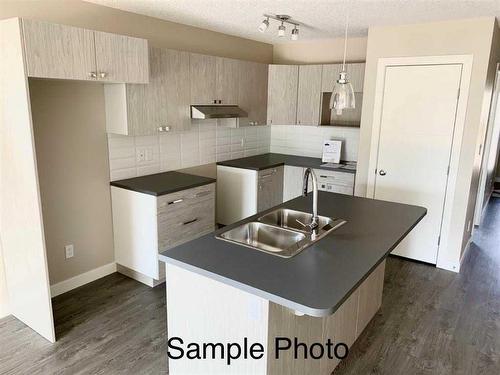 12617 102A Street, Grande Prairie, AB - Indoor Photo Showing Kitchen With Double Sink