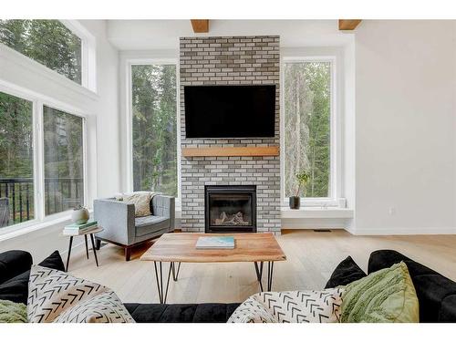 57-704010 Range Road 64, Rural Grande Prairie No. 1, County Of, AB - Indoor Photo Showing Living Room With Fireplace