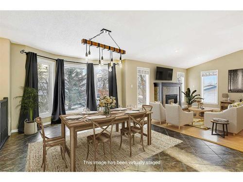 739 Oak Drive, Beaverlodge, AB - Indoor Photo Showing Other Room With Fireplace