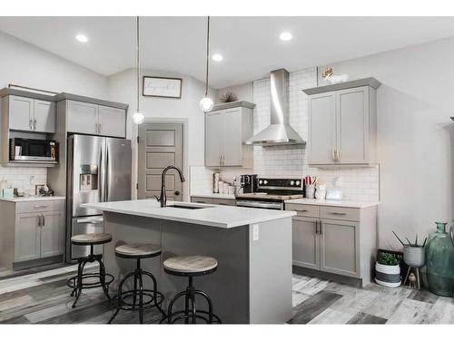 8685 122 Avenue, Grande Prairie, AB - Indoor Photo Showing Kitchen With Upgraded Kitchen