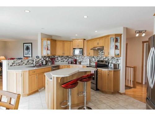 10007 104 Street, Sexsmith, AB - Indoor Photo Showing Kitchen With Double Sink