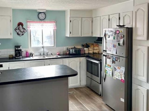 4600 53 Avenue, Grimshaw, AB - Indoor Photo Showing Kitchen With Double Sink