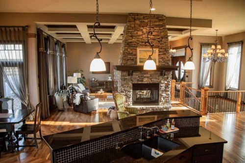 13 Chinook Crescent, High Level, AB - Indoor With Fireplace