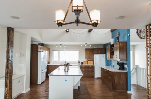 93062 Township Road 703, Wembley, AB - Indoor Photo Showing Kitchen With Double Sink